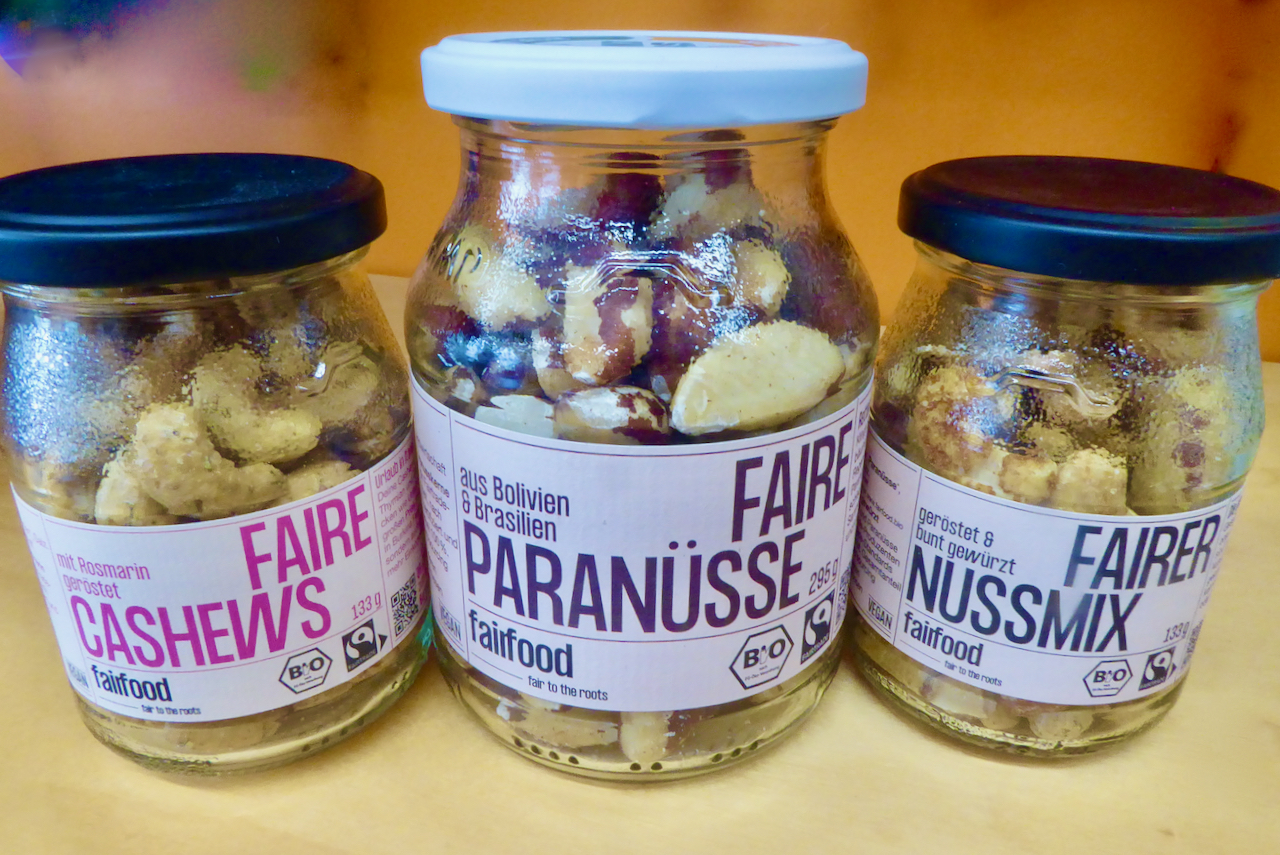 Faire Cashews und Nüsse